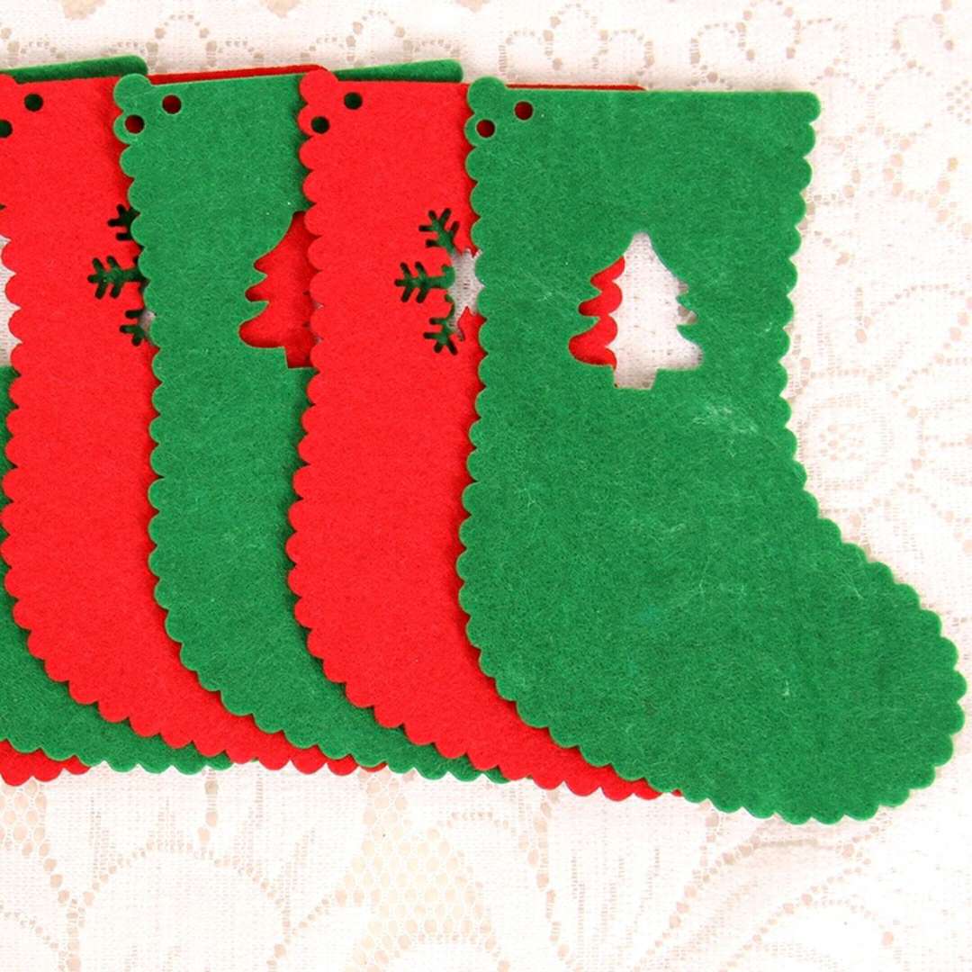 圣诞节装饰用品商场布置毛毡无纺布圣诞树老人挂件外贸产品图