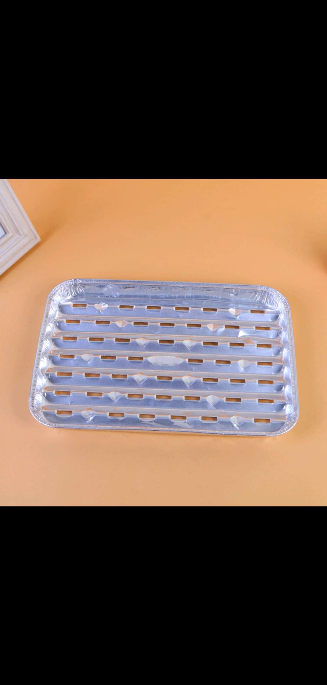 厂家直销 铝箔容器铝箔烧烤盘 340*235*20mm