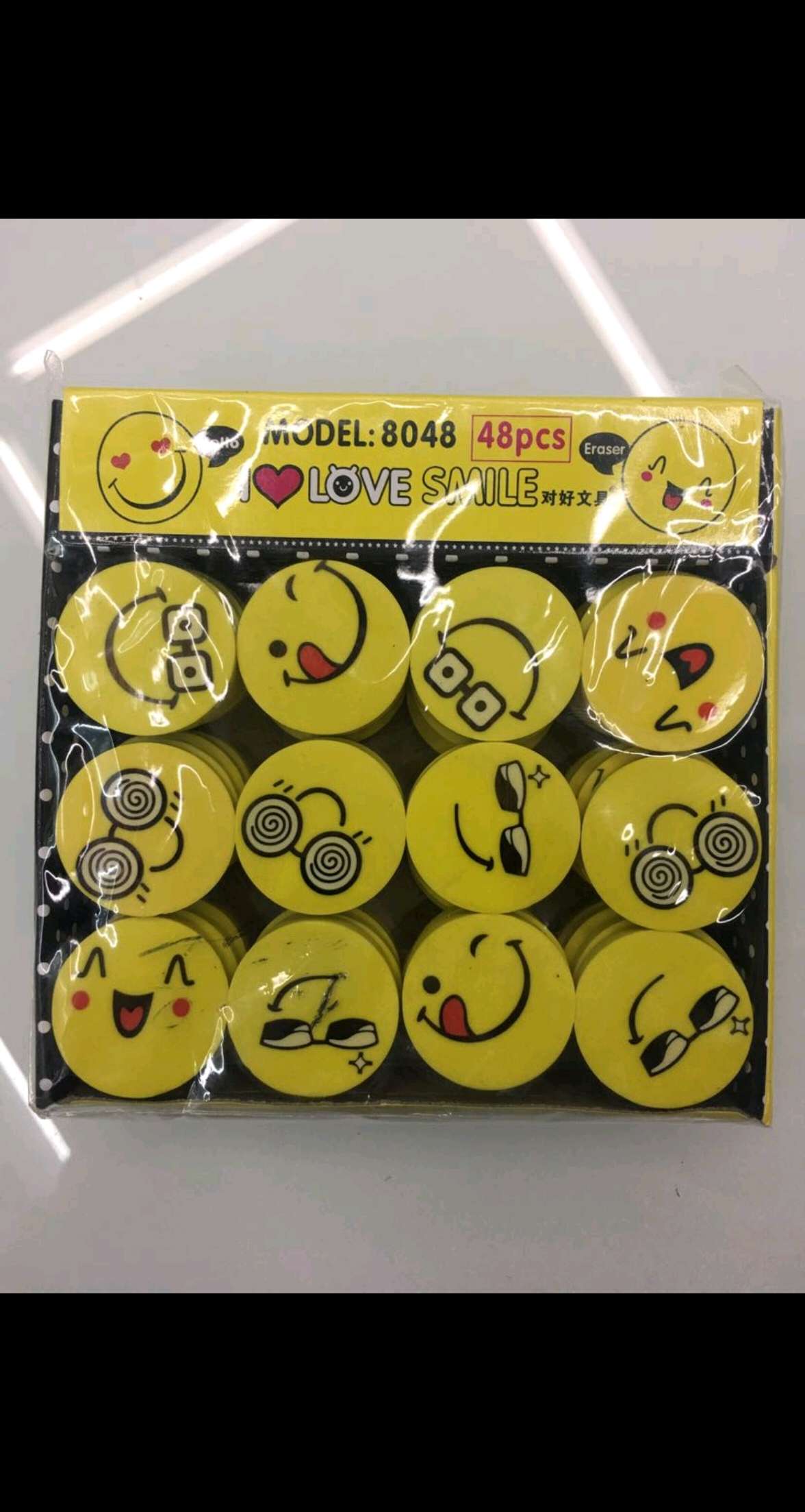 Factory direct sales of 8048 smiling face erasers details Picture