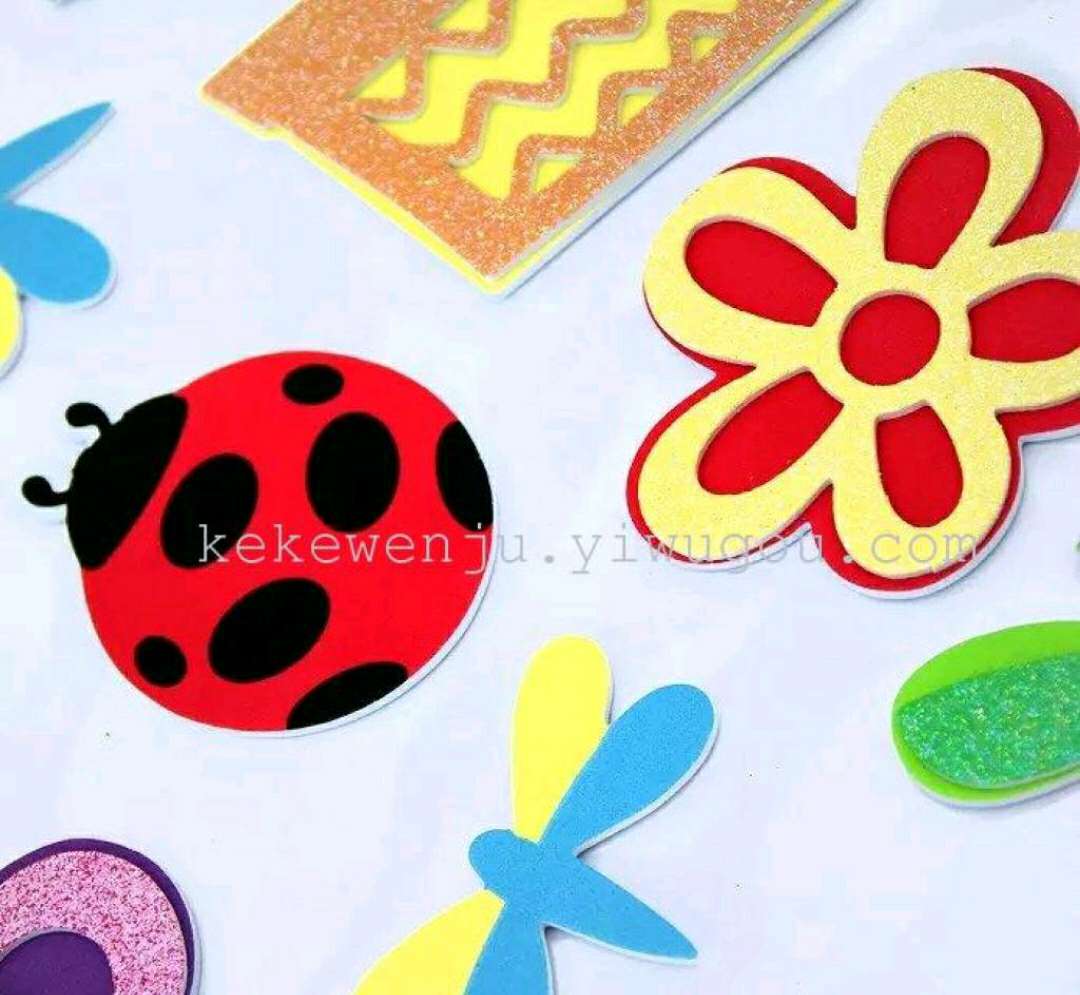 DIY new gold powder EVA wall stickers Item Picture