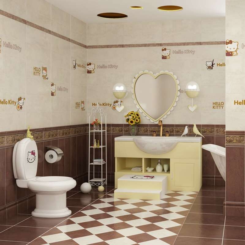Yipai Tiles' wall and floor tiles, Brick Fashion FS series 01 color retro tiles, bathroom and kitchen FS7616 patterned tiles details Picture