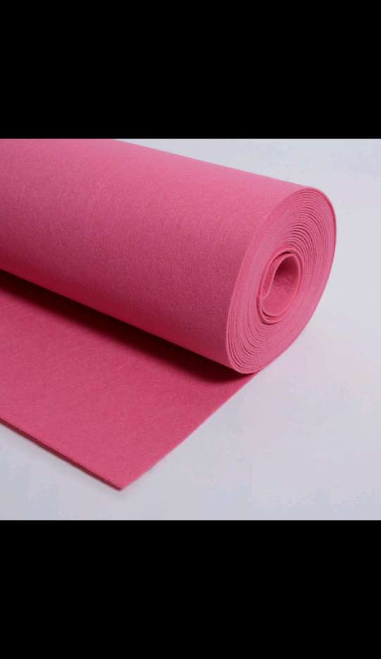 玫粉色供应3MM彩色毛毡布 彩色涤纶针刺毛毡 耐高温羊毛毡垫详情图1