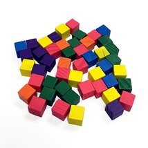 儿童益智玩具 儿童手工 多米诺方块玩具木积木木彩色方块