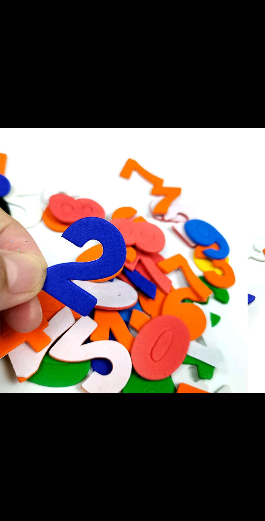 Children's educational toys, children's DIY handicrafts, EVA foam, numbers, letters and stickers Specification image