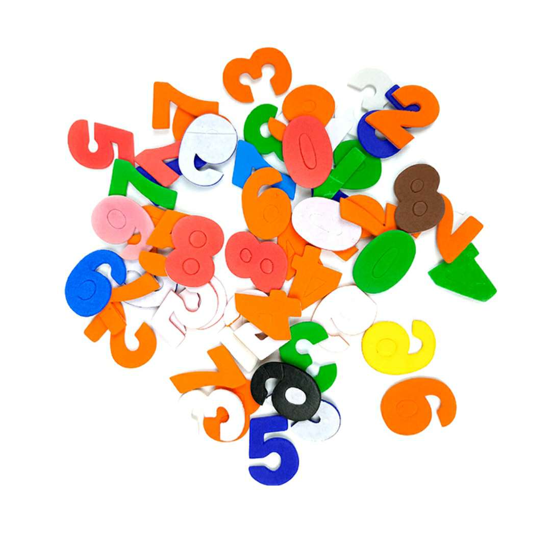 Children's educational toys, children's DIY handicrafts, EVA foam, numbers, letters and stickers