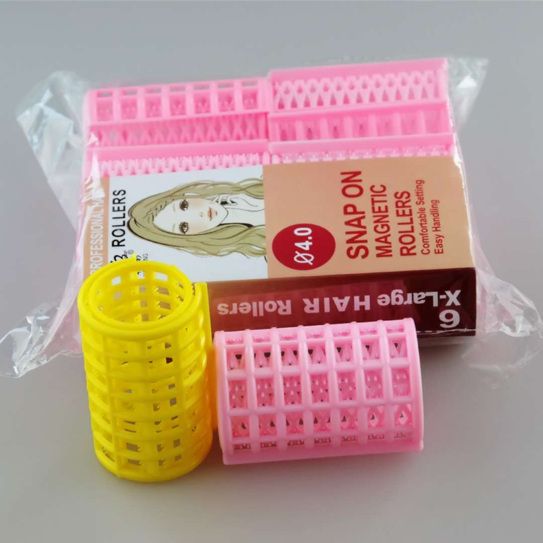 4.0 Six hair curlers, plastic hair rollers, hair rollers details Picture