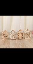 木制手工diy木质房子建筑玩具仿真模型迷你小屋带灯