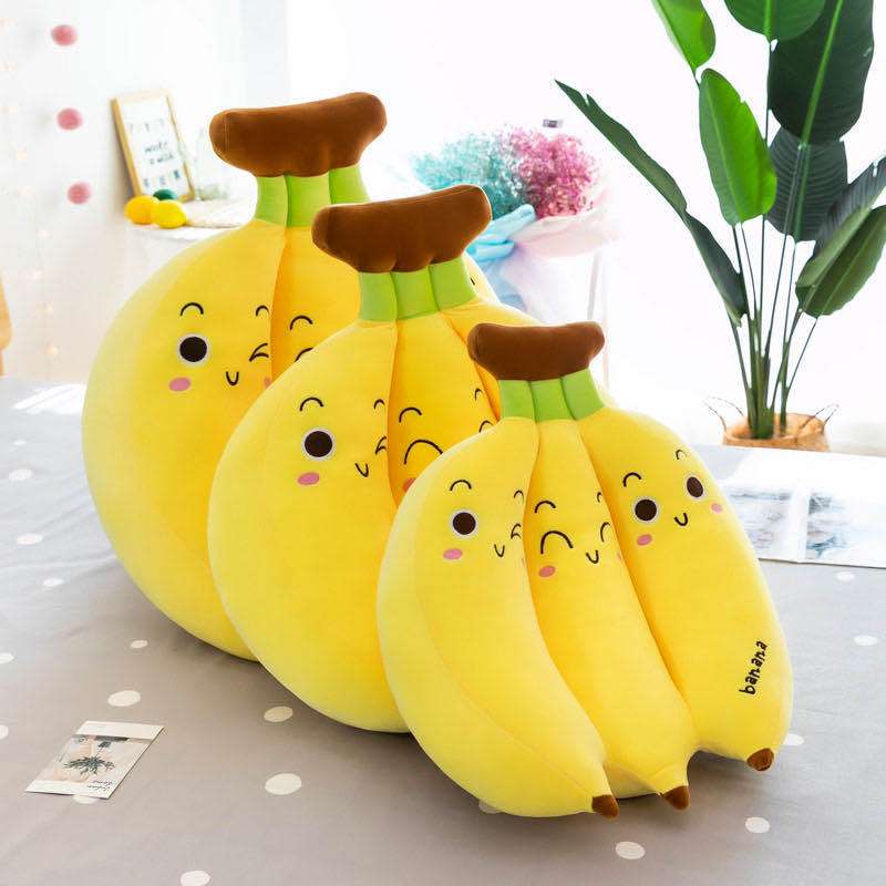 Large banana throw pillow plush toy banana cushion creative doll birthday gift girl Tiktok same style