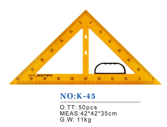 N0: K.1:45 teaching triangle board, suitable for teachers and students drawing