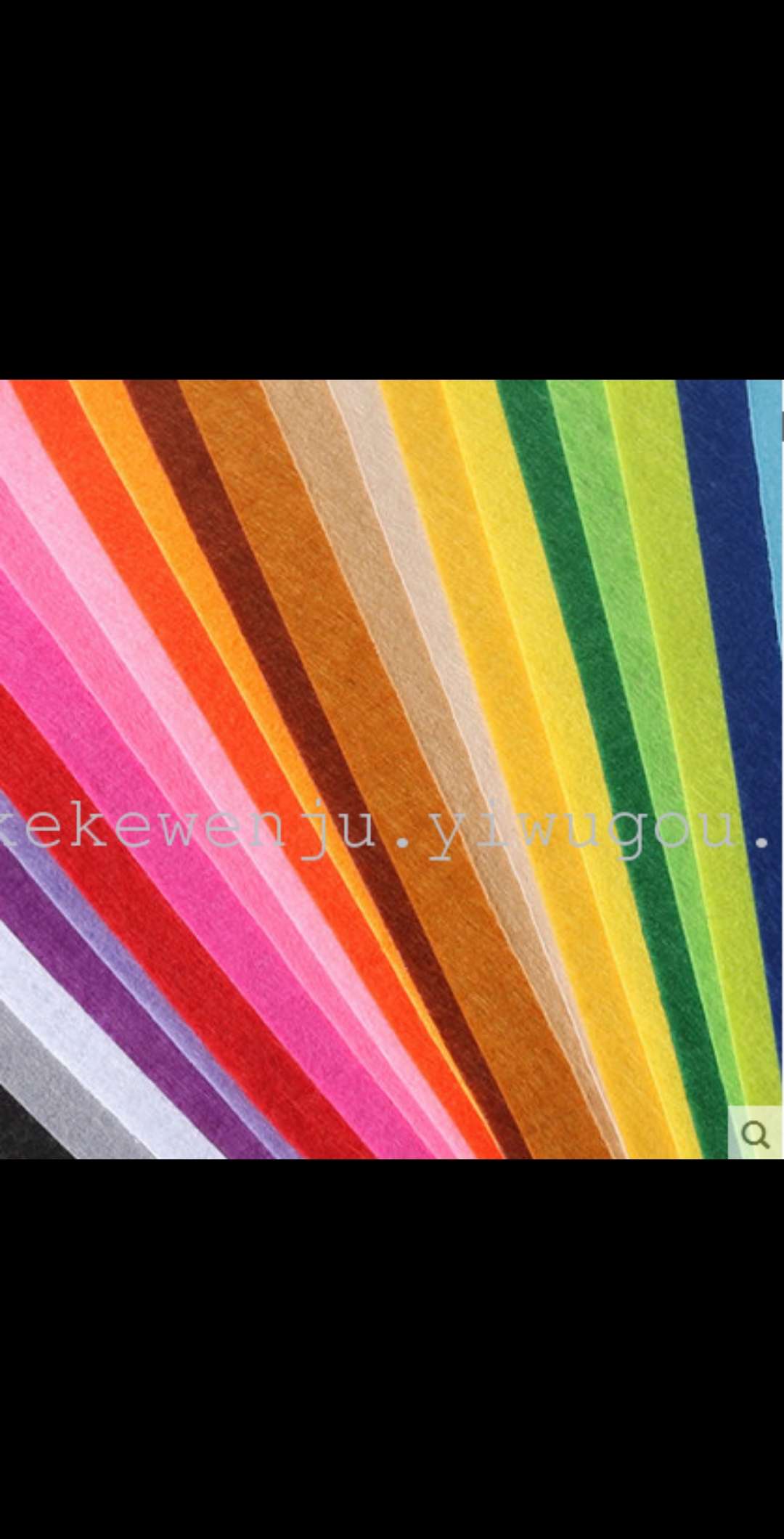 Colored non-woven fabric, 1mm thick felt fabric, handcrafted material Specification image