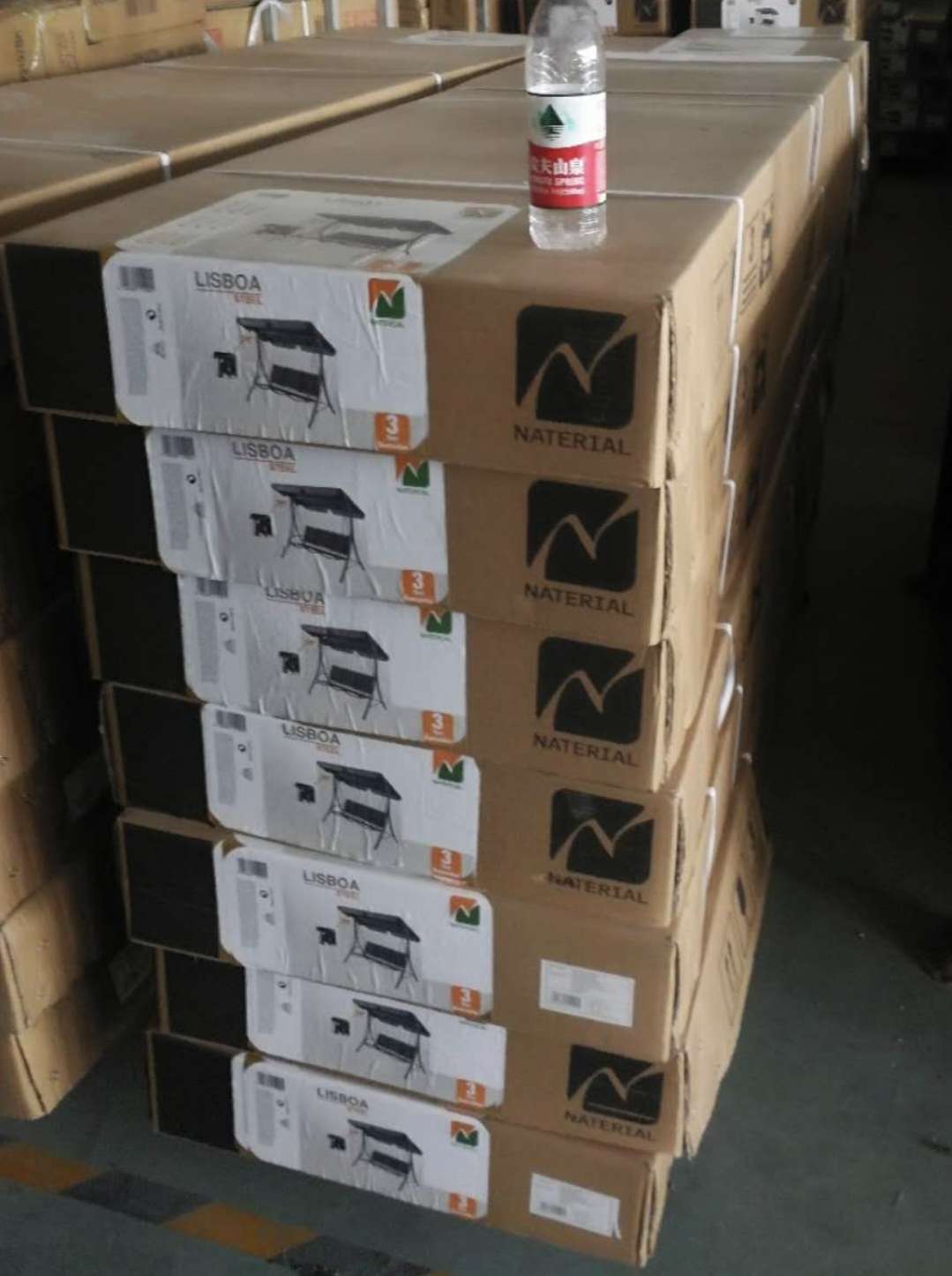 供应豪华特斯林三人秋千户外带蓬秋千摇椅现货详情图8
