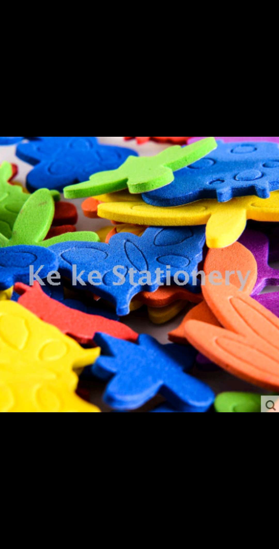 DIY children's handmade adhesive EVA stickers for Marine animals and flowers undefined