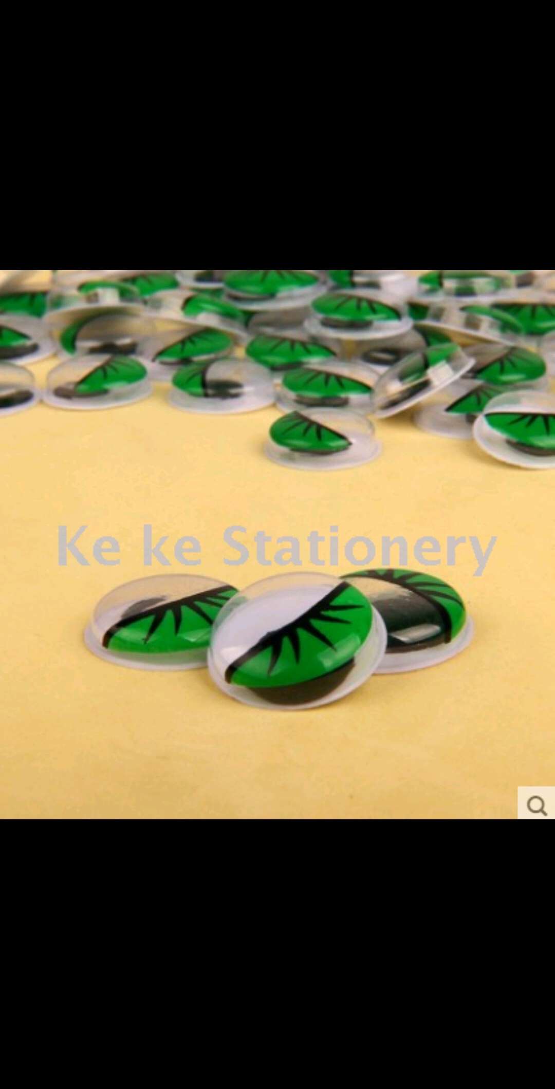 手工活动睫毛眼睛 彩色活动眼睛 玩具眼珠配件 睫毛眼睛手工材料