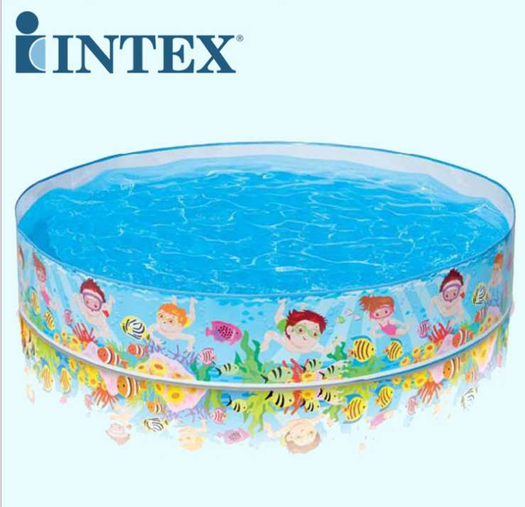 美国INTEX56451硬胶戏洗澡水池折叠免充气游泳池婴儿童大号浴盆图