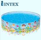 美国INTEX56451硬胶戏洗澡水池折叠免充气游泳池婴儿童大号浴盆