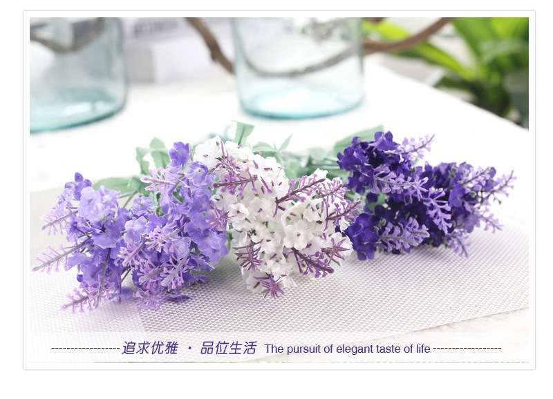 Wholesale artificial plant Xida 10-head lavender