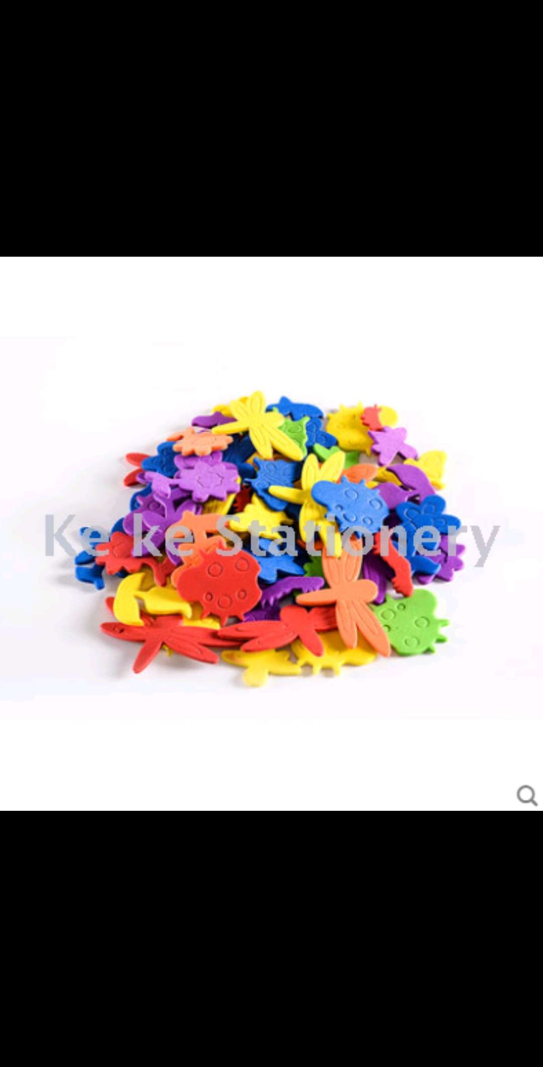 DIY children's handmade adhesive EVA stickers for Marine animals and flowers Specification image