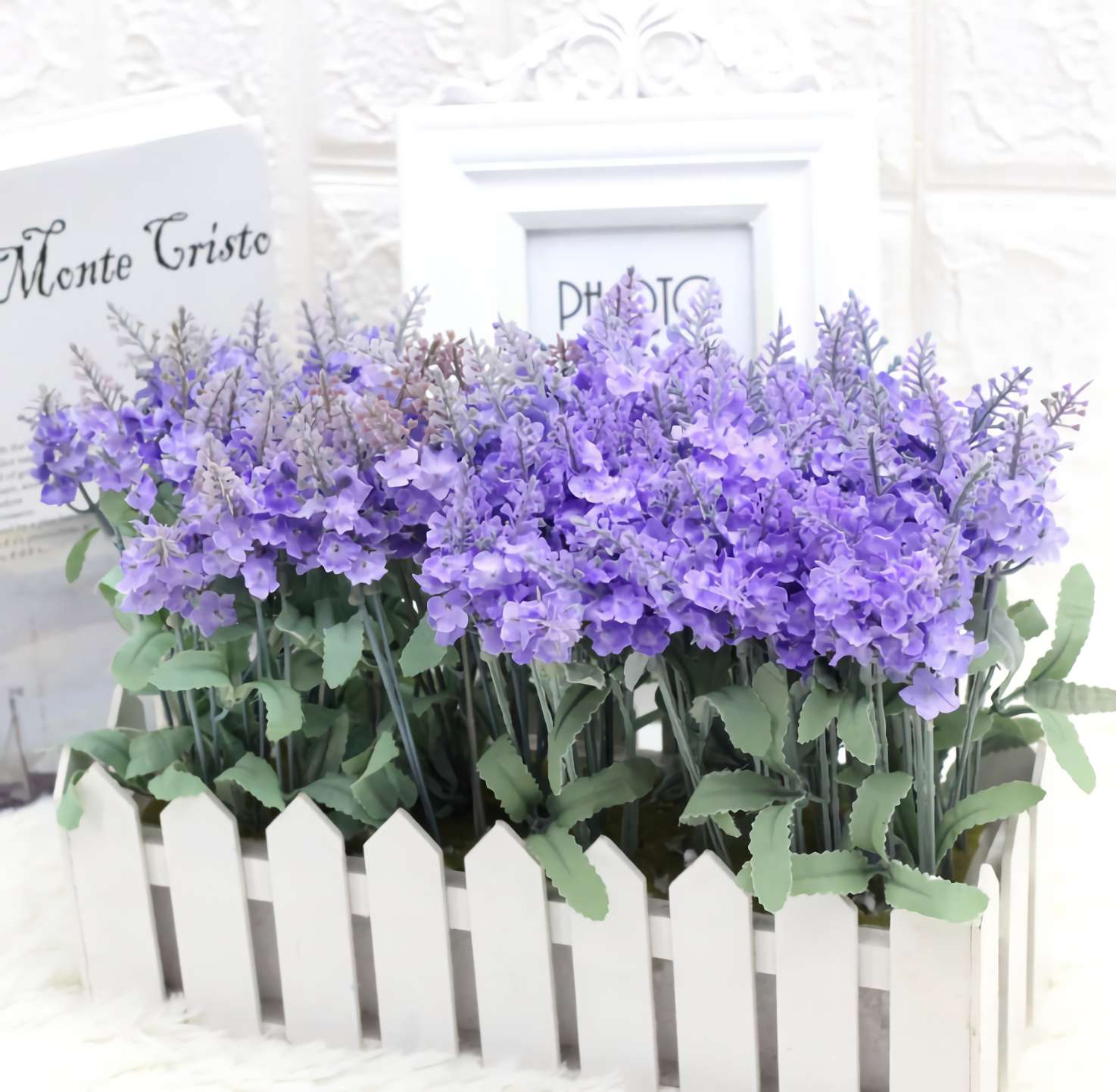 Wholesale artificial plant Xida 10-head lavender Specification image
