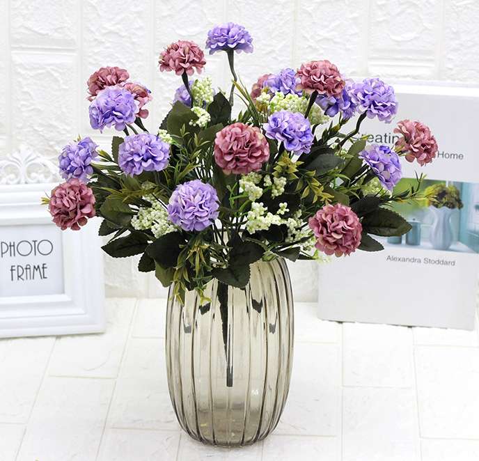 Factory direct sales of 7-head oil painting tubular hydrangeas from Huaxida undefined