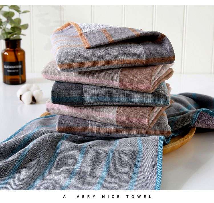 义乌好货 福甜-厂家直销纯棉毛巾双层纱布柔软吸水礼品公司定制白底实物图