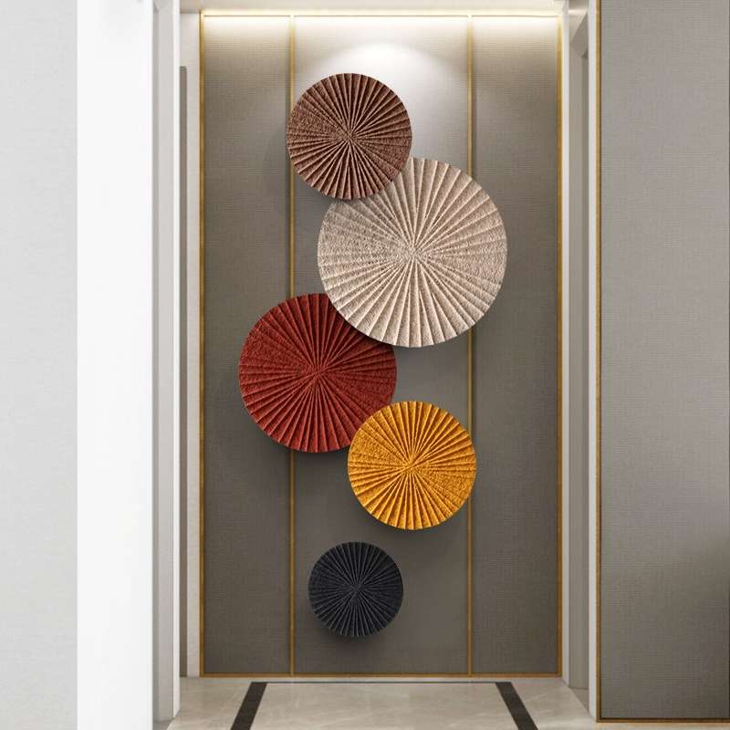 A single background wall hanging piece in new Chinese style