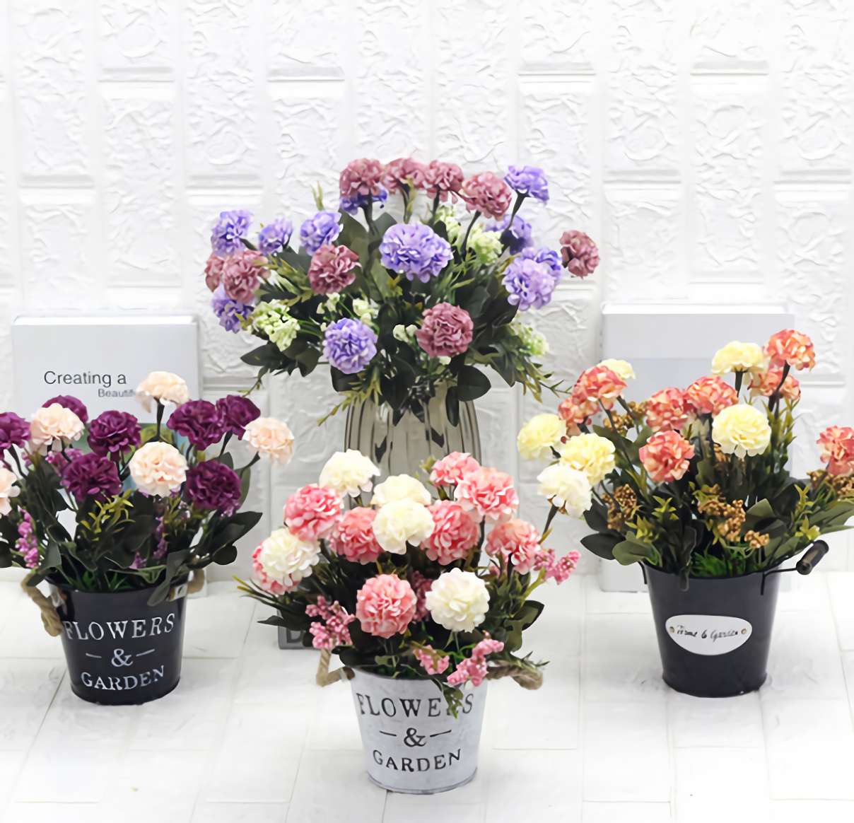 Factory direct sales of 7-head oil painting tubular hydrangeas from Huaxida
