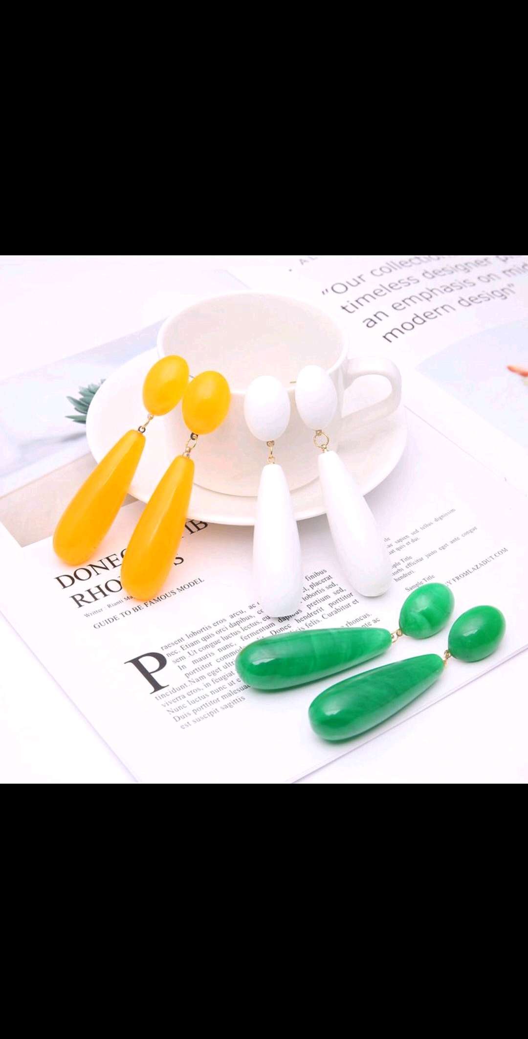 欧美风水滴耳环产品图