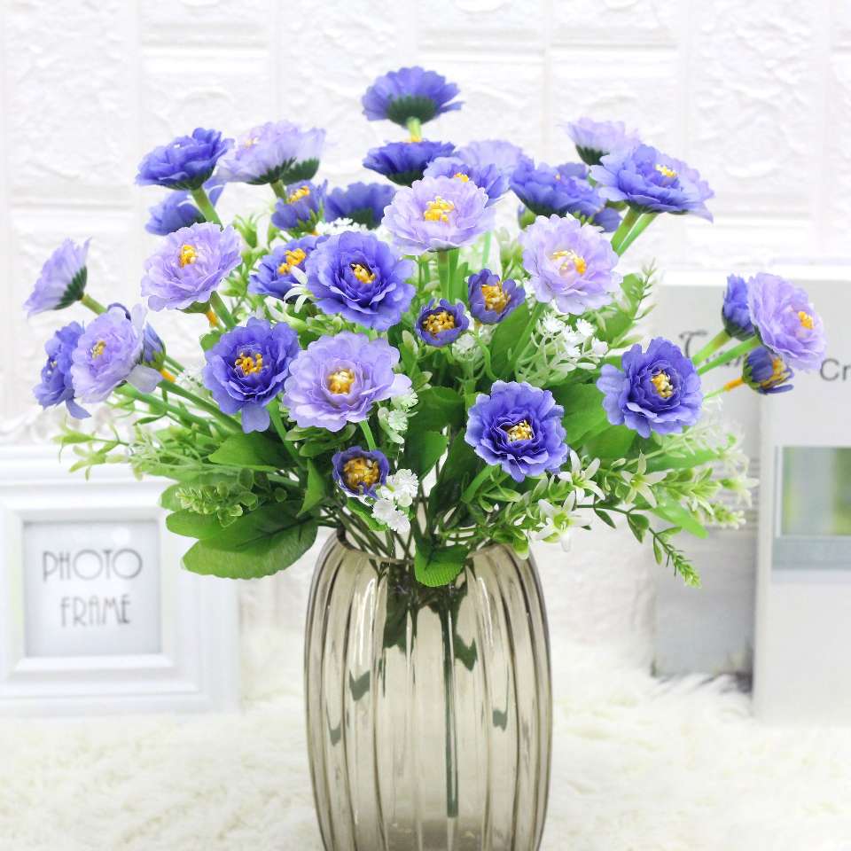 Factory wholesale of artificial peonies, paeonias, silk flowers, bouquets, wedding hand-held bouquets, home decoration, table ornaments, 7-head peonies from Xida undefined
