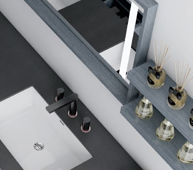 Weibao Select Bathroom Cabinet V-0302 Aurora Black Specification image