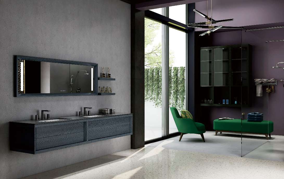 Weibao Select Bathroom Cabinet V-0302 Aurora Black