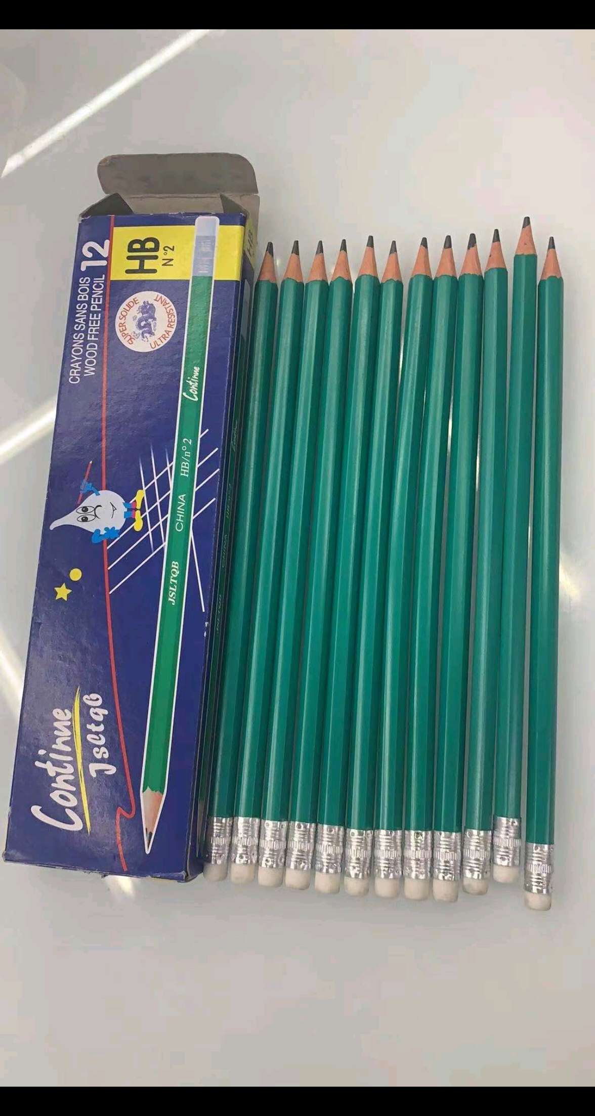 Plastic pencils, drawing pencils