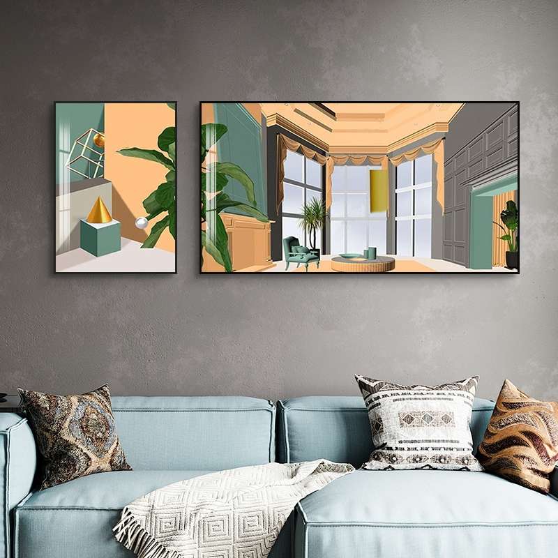 现代装饰画实物图