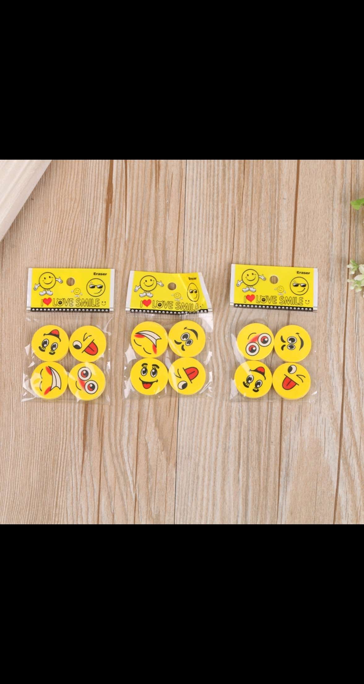 Factory direct sales of smiling face erasers