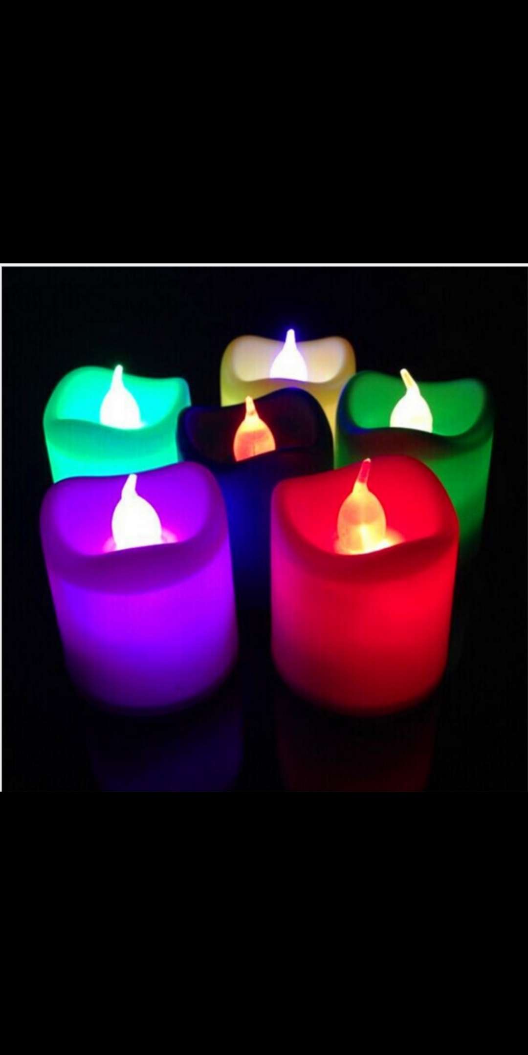 小波浪电子蜡烛  七彩LED电子蜡烛创意婚庆电子蜡烛产品图
