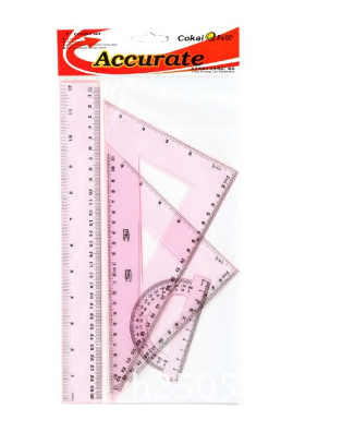 304-3082套尺，适用于老师和学生绘图用的
