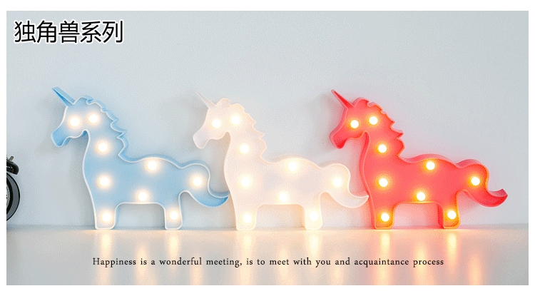 LED造型灯INS爆款热卖仙人掌 火烈鸟 塑料字母灯详情图7