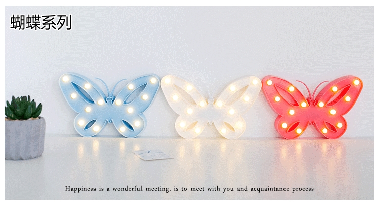 LED造型灯INS爆款热卖仙人掌 火烈鸟 塑料字母灯详情图6