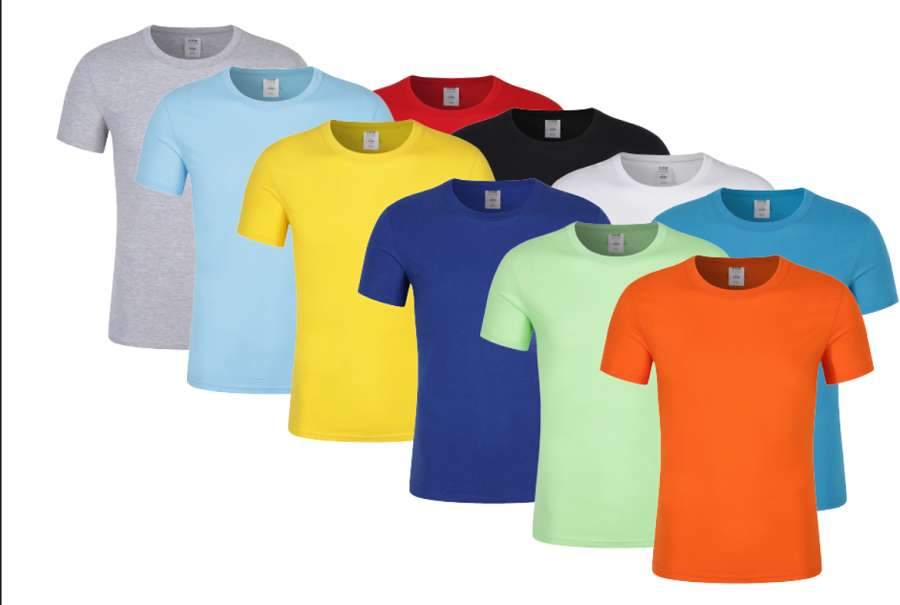 Custom-made high-end short-sleeved round-neck polyester-cotton T-shirts, work uniforms, class uniforms, cultural T-shirts, professional customization with logo printing https Application Scenario