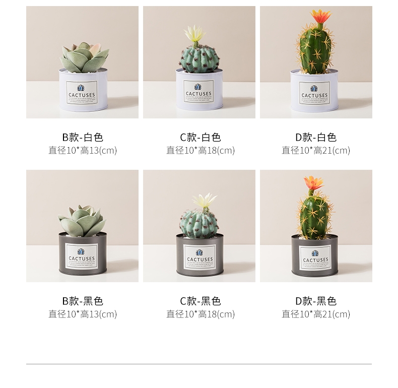 Hanlv Handicrafts, creative simulation cacti, succulents, potted plants, bonsai, home decoration items, coffee tables, TV cabinets, dining table top decorations undefined