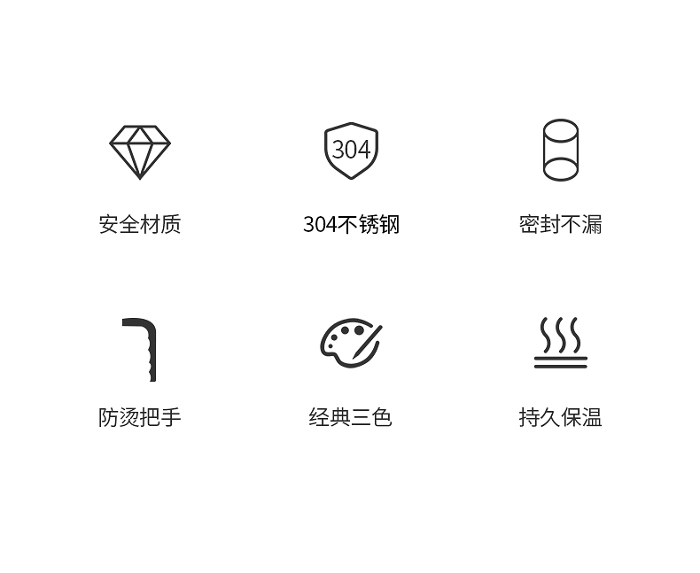Shanghai Qingshui SM-6511-050 500ML 304 stainless Steel Vacuum Fashionable Business Office Cup, LOGO printable details Picture
