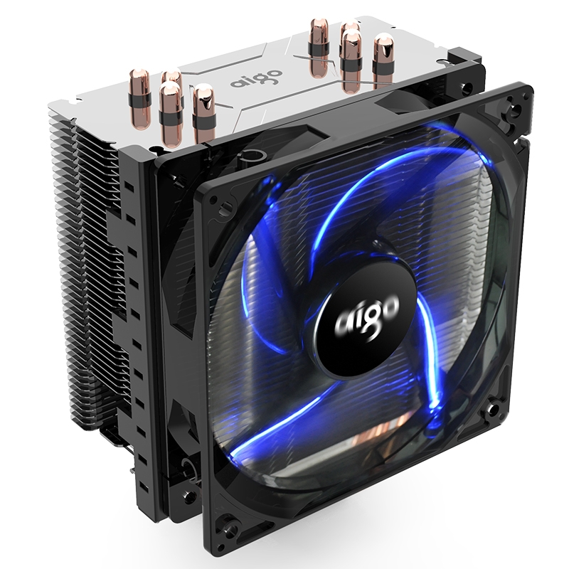 Aigo/爱国者冰锋400V风扇CPU散热器炫彩发光电脑台式机静音多平台细节图