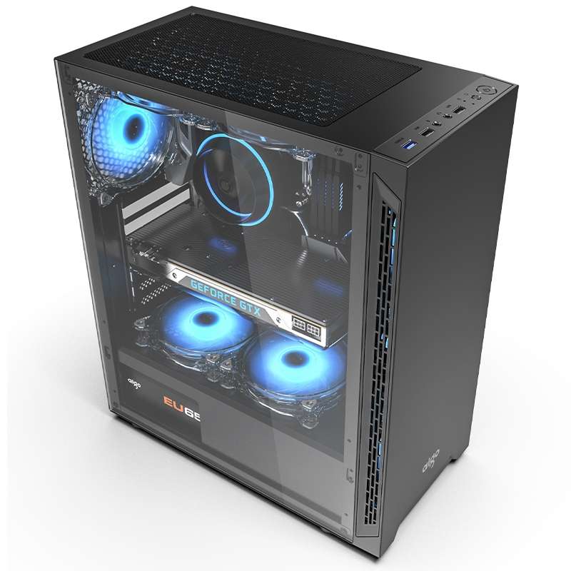 爱国者A15电脑主机箱diy组装分体式中塔水冷游戏ATX大板透明机箱详情图3