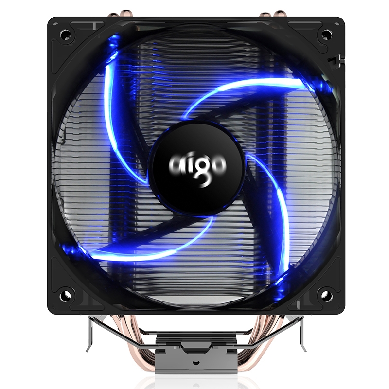 Aigo/爱国者冰锋400V风扇CPU散热器炫彩发光电脑台式机静音多平台图