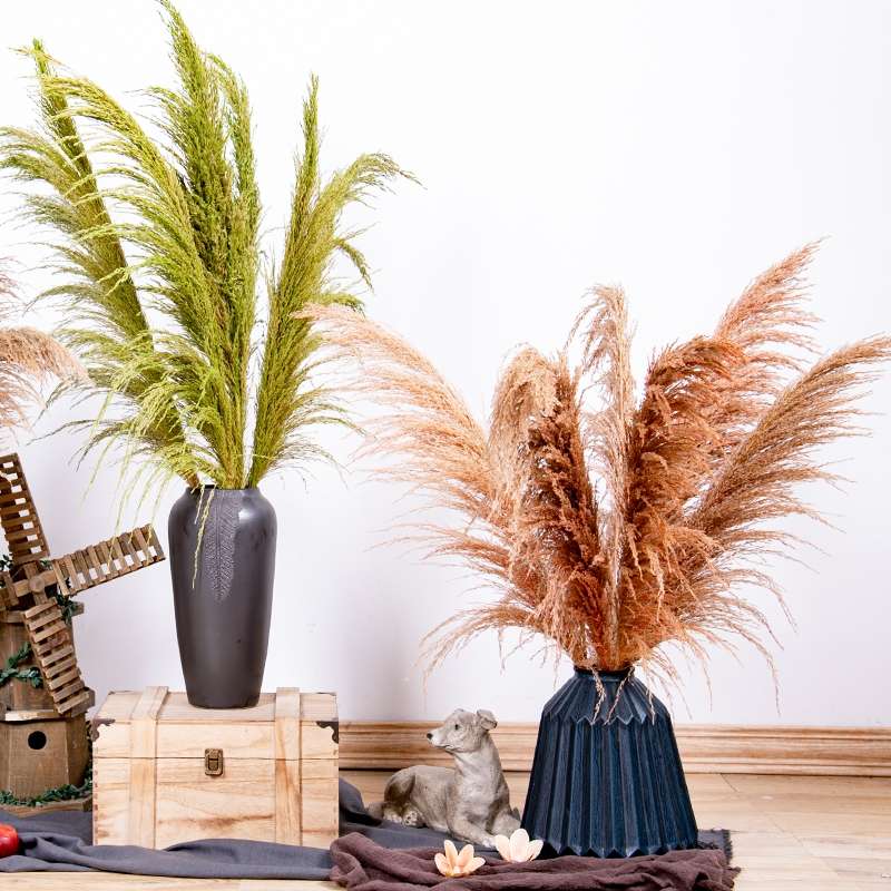 Single reed onion grass wedding decorative items, window display decoration props, and visual merchandising ornaments details Picture