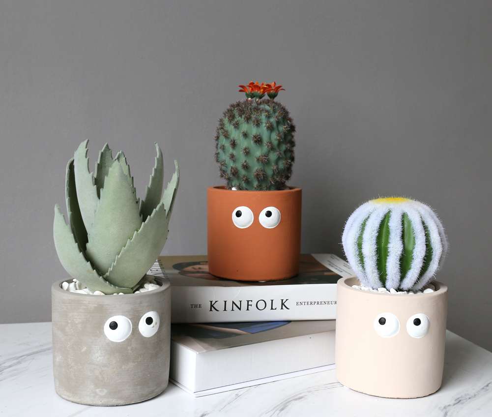 Hanlv handicrafts, creative simulation succulent plant potted plants, cute bonsai, home decoration ornaments, coffee tables, TV cabinets, dining table top decorations details Picture