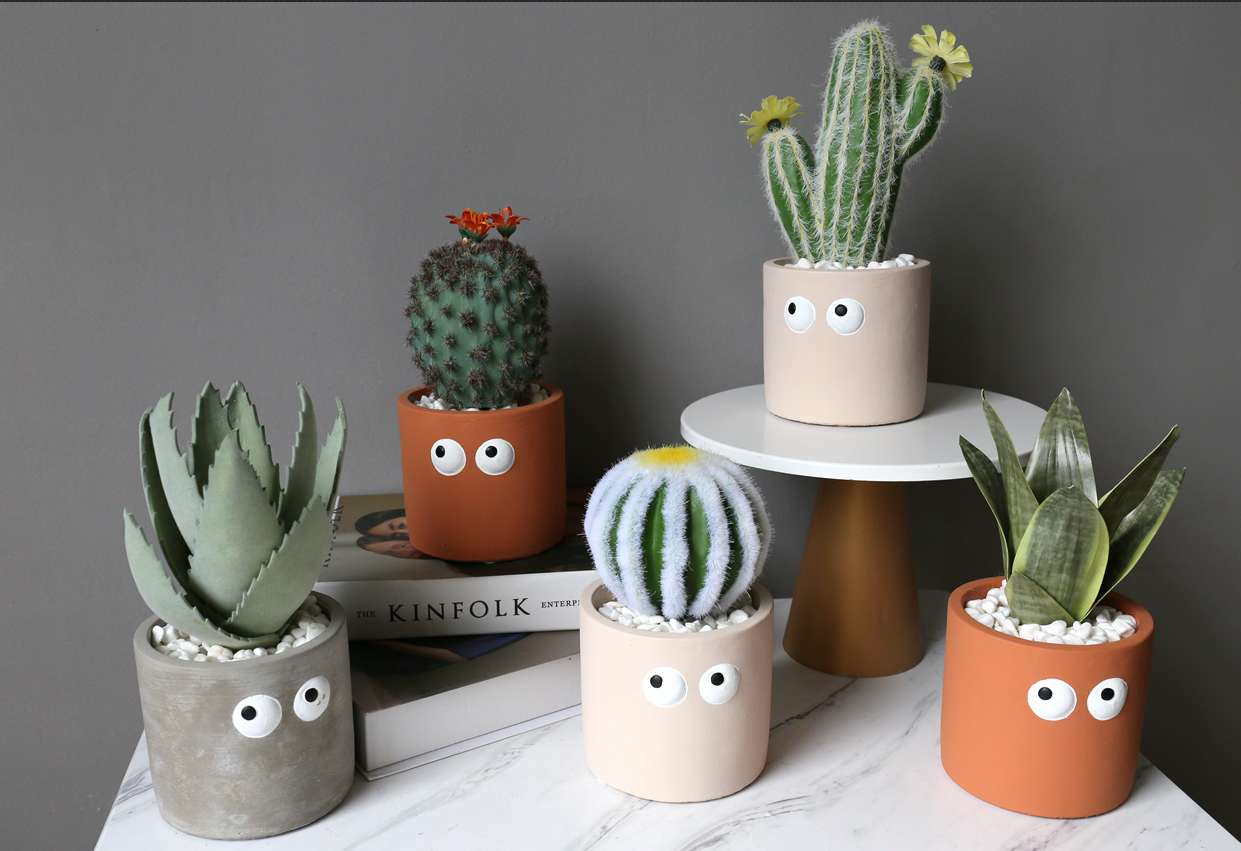 Hanlv handicrafts, creative simulation succulent plant potted plants, cute bonsai, home decoration ornaments, coffee tables, TV cabinets, dining table top decorations undefined