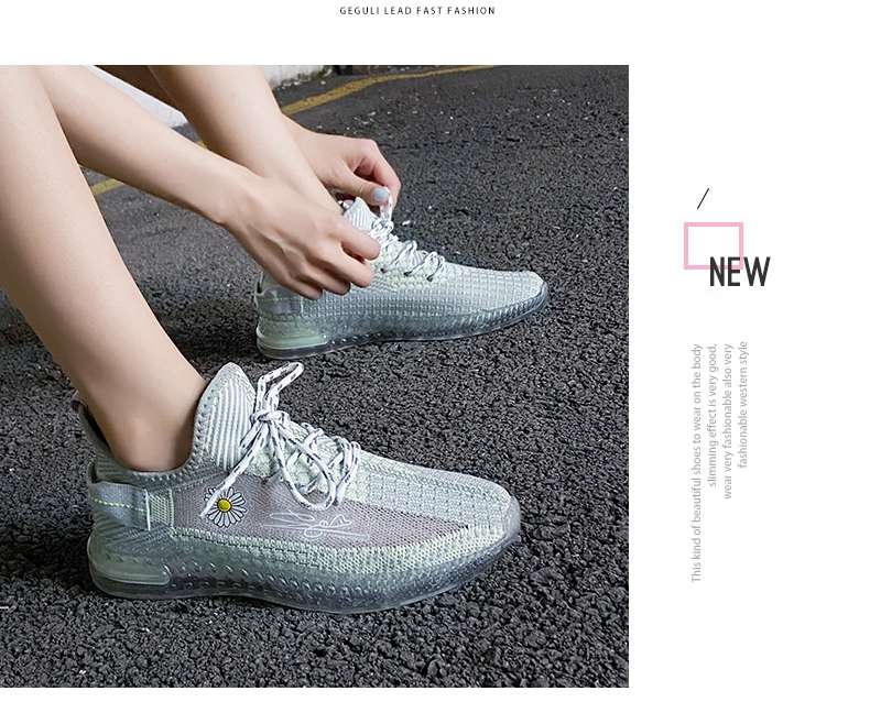Little Daisy Starry Sky Fluorescent Coconut Shoes for Women 2020 Casual Jelly soft-soled mesh Flying Weaving Women's Shoes comfortable and trendy Application Scenario