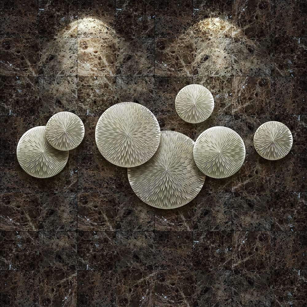 A best-selling wood carving painting for the background hanging of a living room sofa