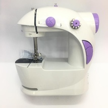厂家直销201缝纫机家用便携式微型衣车多功能四合一迷你缝纫机