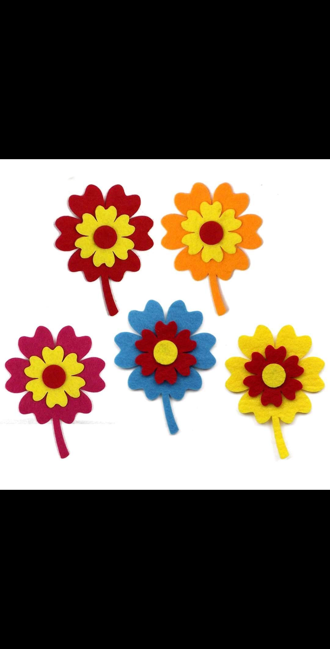 Colored non-woven fabric felt fabric, hand-made non-woven fabric patches,EVA patches, gold powder EVA patches Specification image